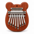 Cute bear shaped mini wooden kalimba thumb piano musical desk gadget