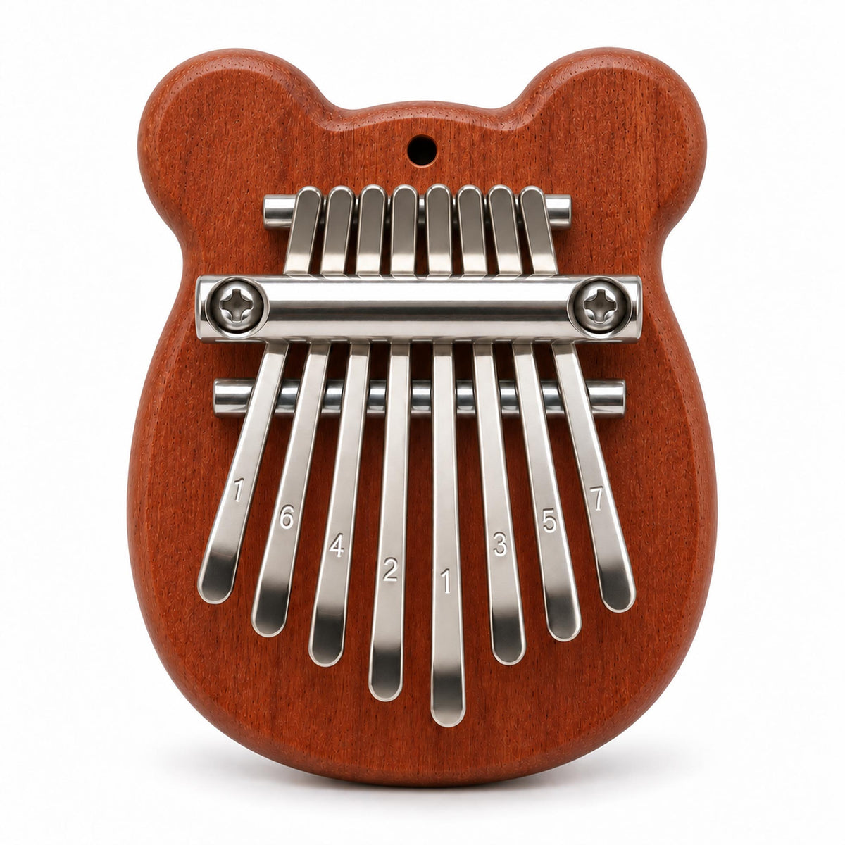 Cute bear shaped mini wooden kalimba thumb piano musical desk gadget