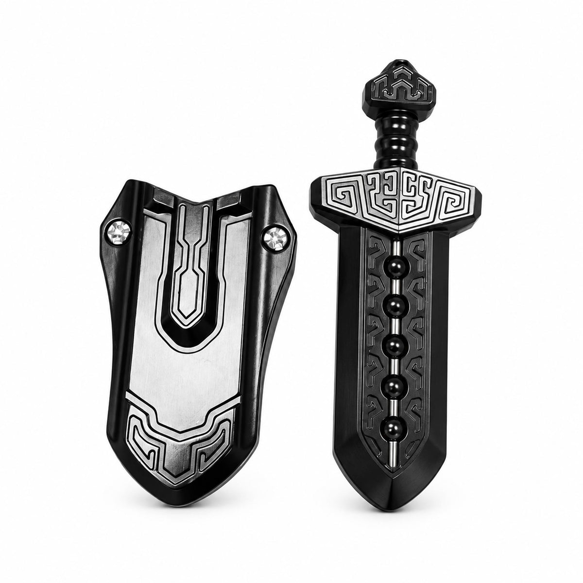Extended ancient totem mechanical desk slider showing inner sliding track